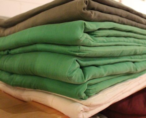 Blankets and cushions available at Heart Insight.